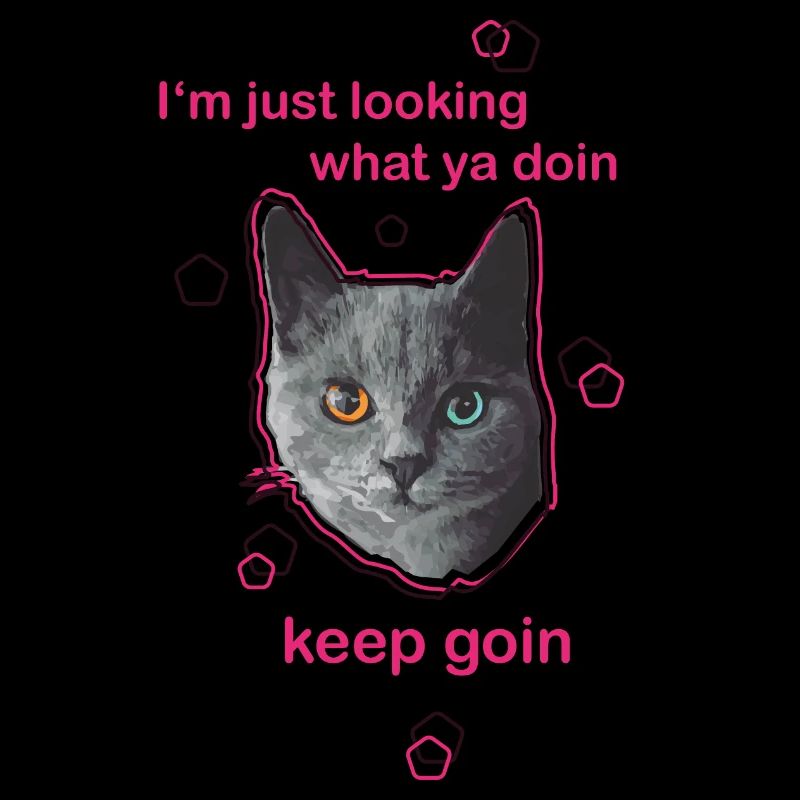 Katze mit Spruch