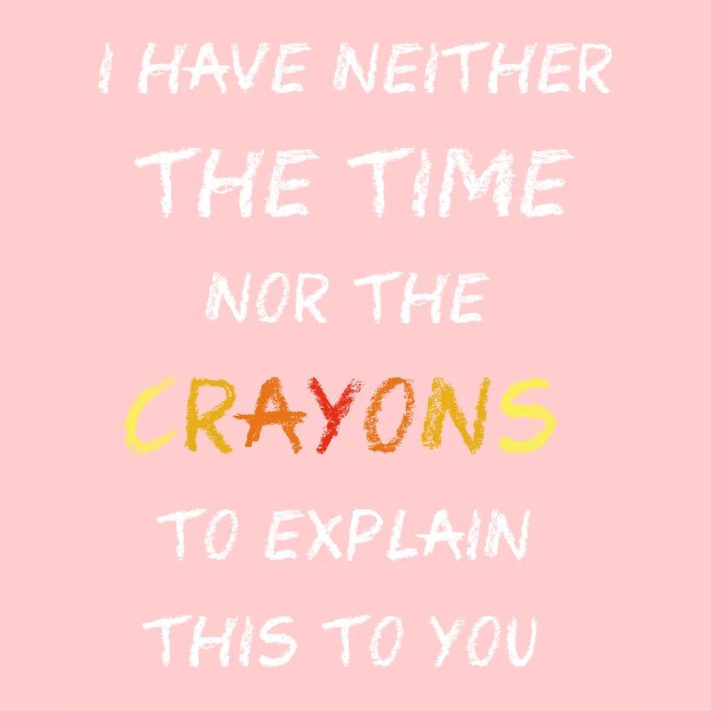 Pas les crayons de couleur