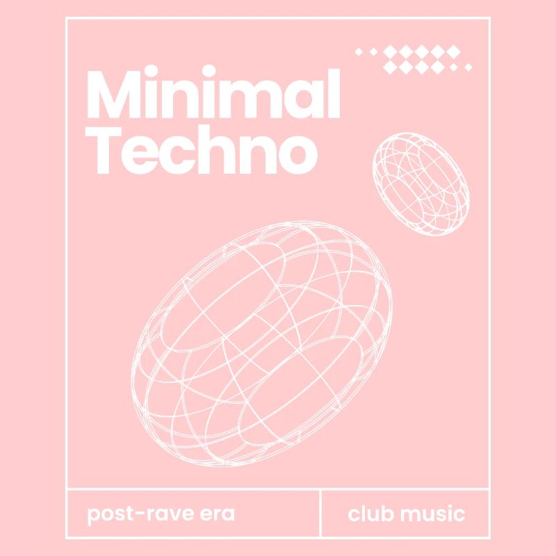 Minimal-Techno-Musik-Sphären-Design