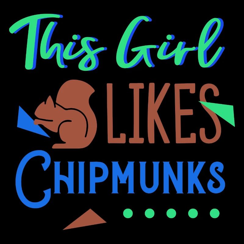 Mädchen mag Streifenhörnchen Waldtier Eichhörnchen