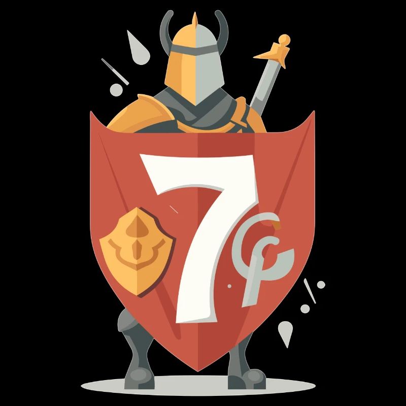 7.Geburtstag Rittermotiv