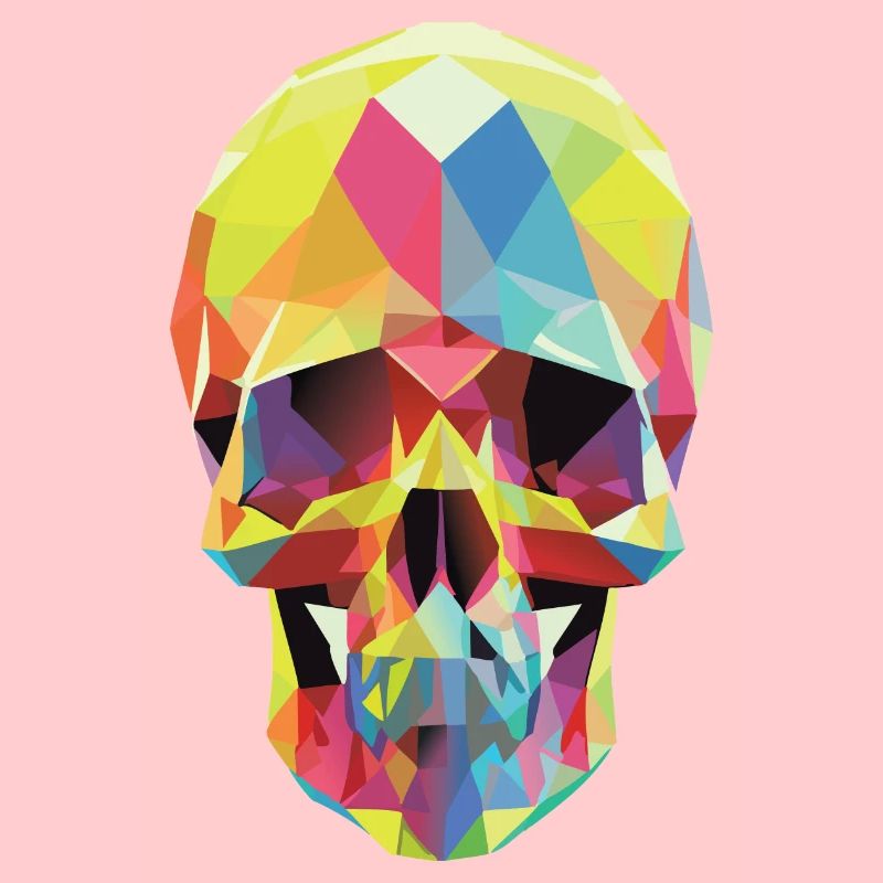 Crâne Low Poly