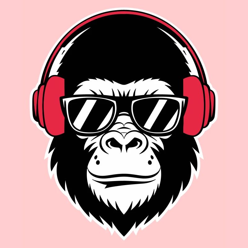 Cooler Gorilla-DJ