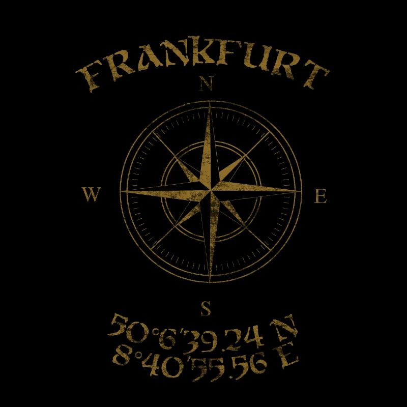 Compass GPS coordinates Frankfurt