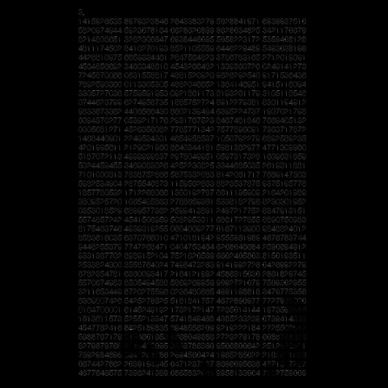 Pi à 2000 décimales