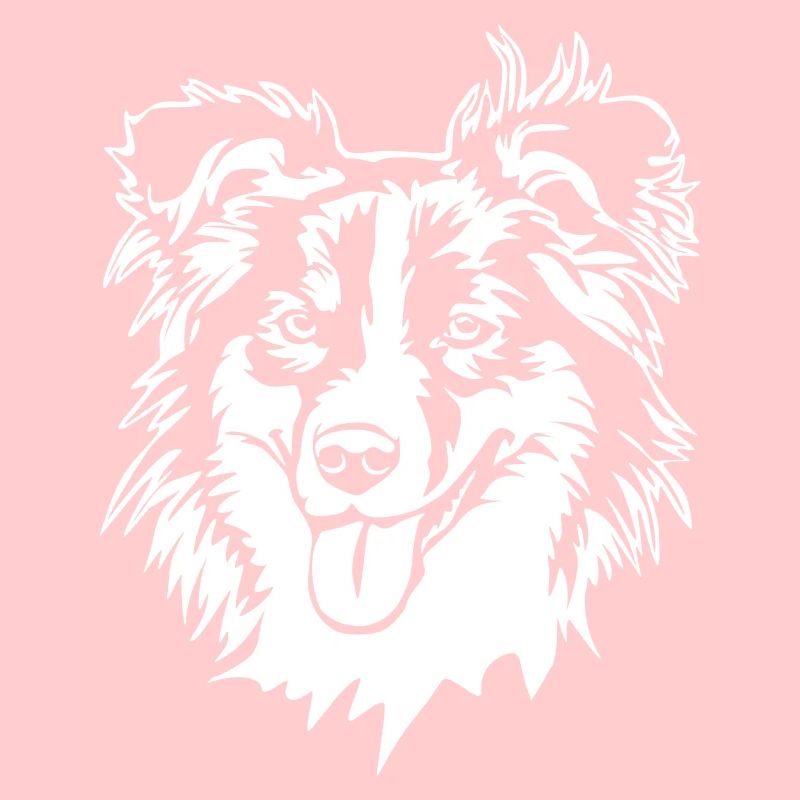 Australian Shepherd Kopf "Black Edition"