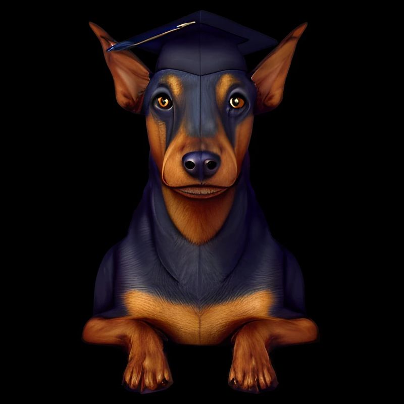 Chiens de Bachelor Doberman Studies School Leaving Certificate