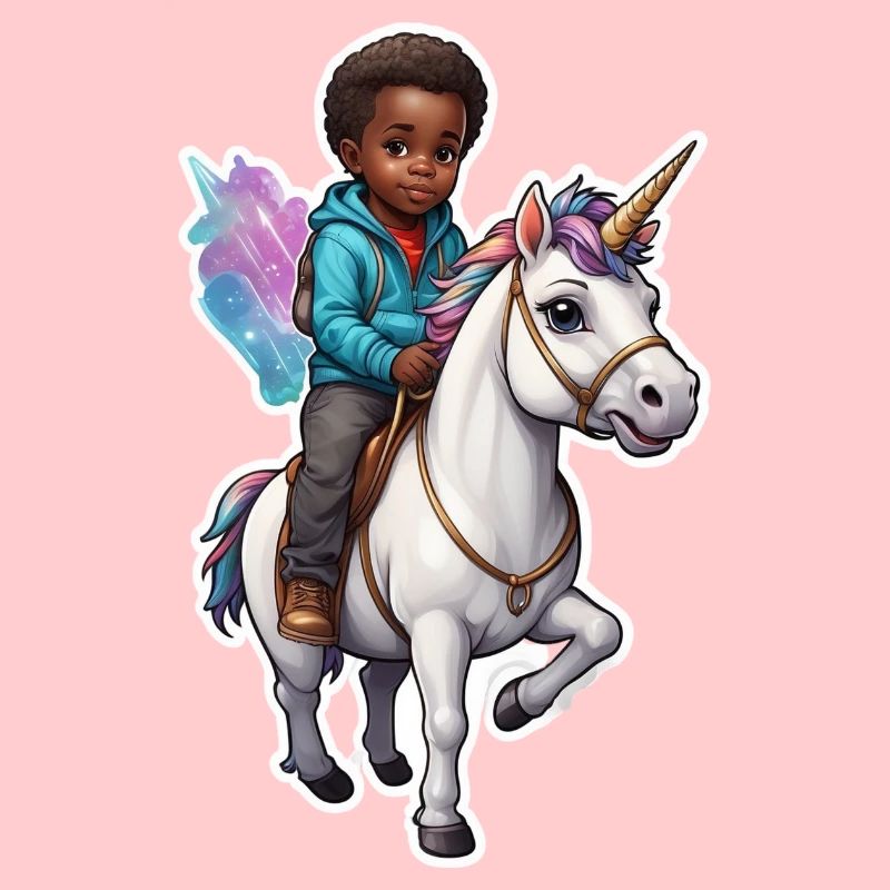 Junge Einhorn Geschenkidee