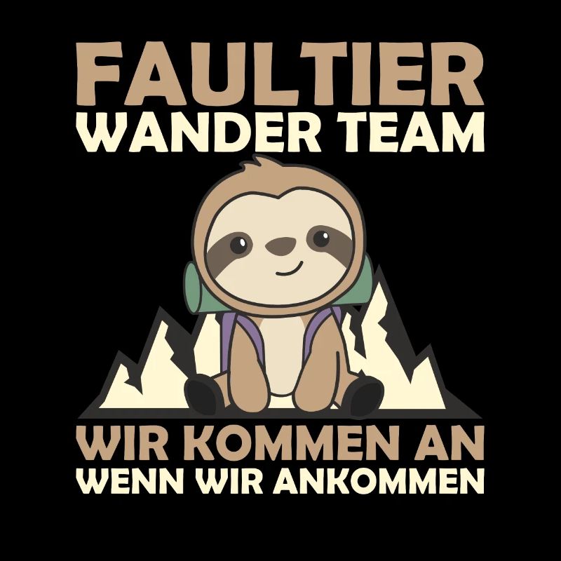 Faultier Wander Team Bergsteiger Faultiere wandern