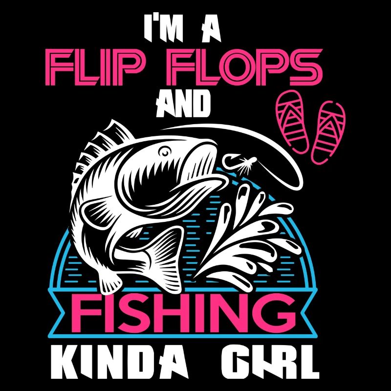 Ich bin ein Flip Flop und Fischer Mädchen