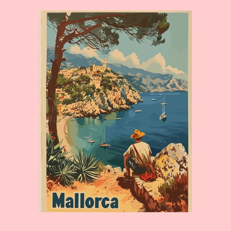 Vintage Mallorca Reise Spanien Insel