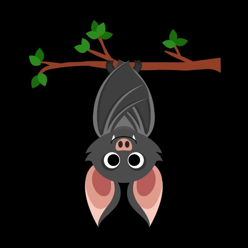 Fledermaus Ast Baum Blutsauger Vampir abhängen