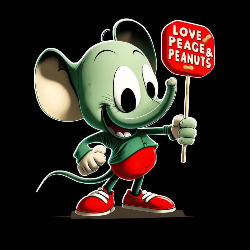 Elefant Love Peace Peanuts 2
