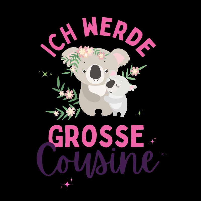 Ich werde Große Cousine 2024 Loading Koala Herz
