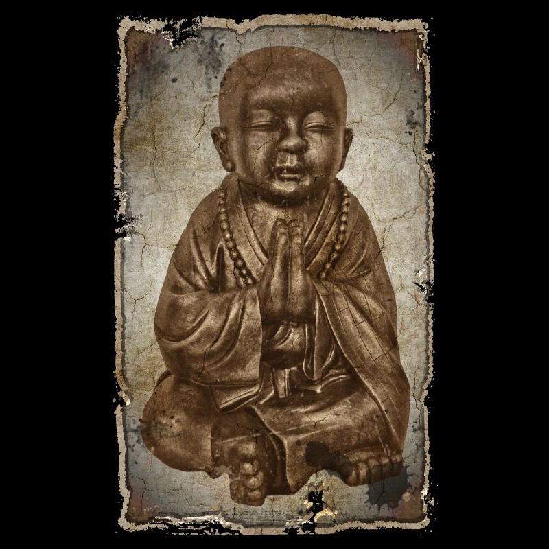Buddhistischer Mönch - antique style