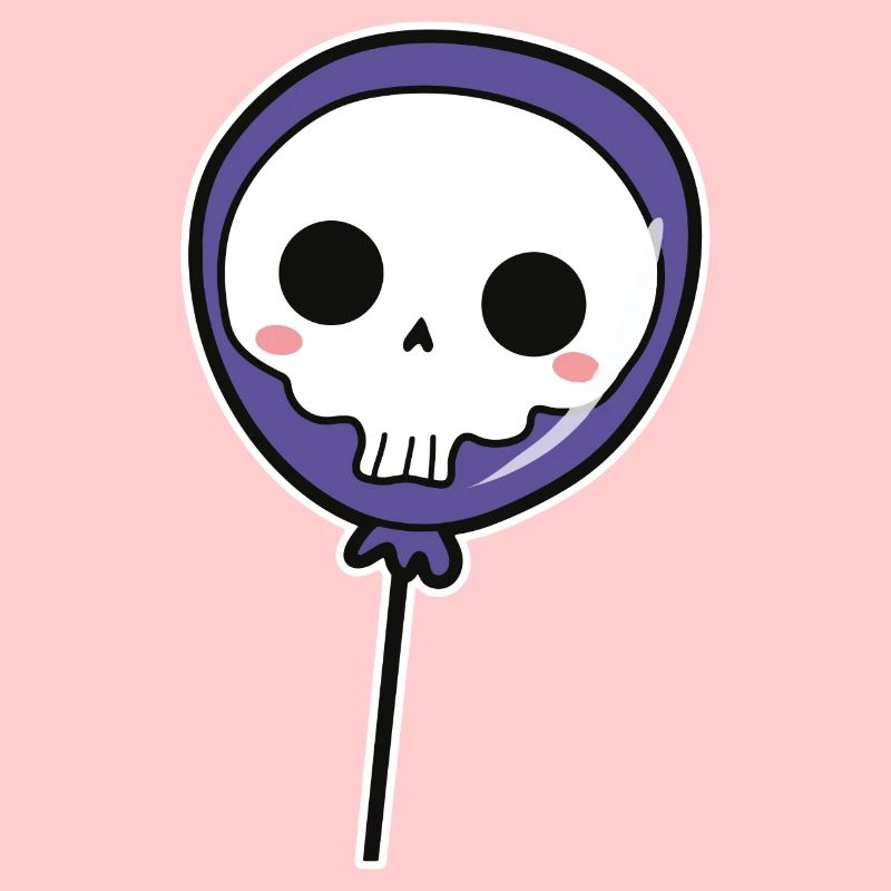 Crâne de mort sucette