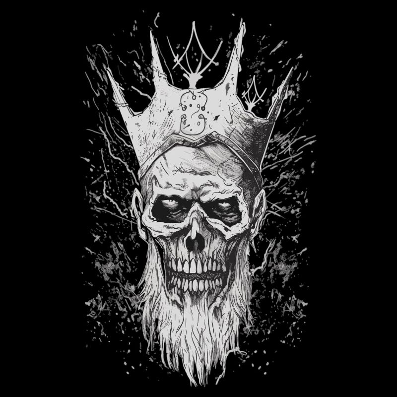 Gothic King Throne Horror Skull Horror Dark