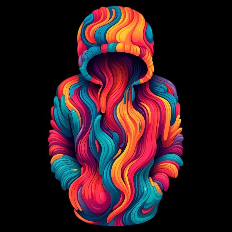 Überfüllte Kapuzenpullover Farbe