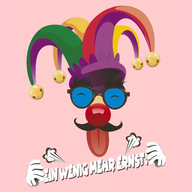 Bunter Jester mit Gläsern