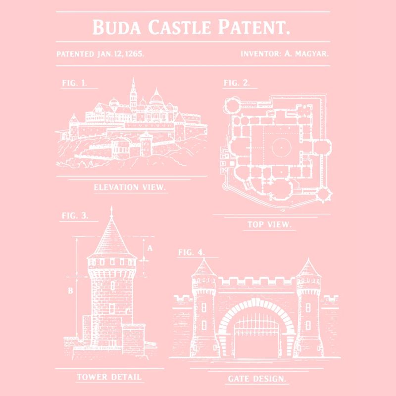 Buda Castle Blueprint Patent