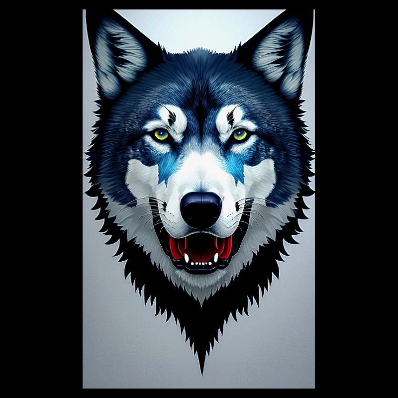 blauer Wolf