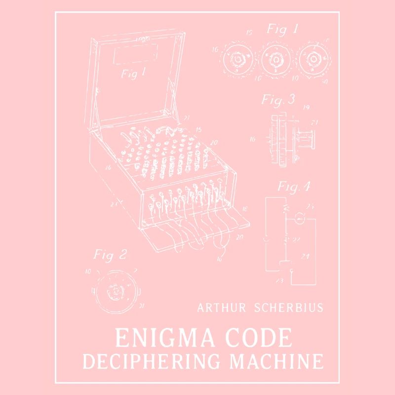 Illustration de la machine à déchiffrer le code Enigma