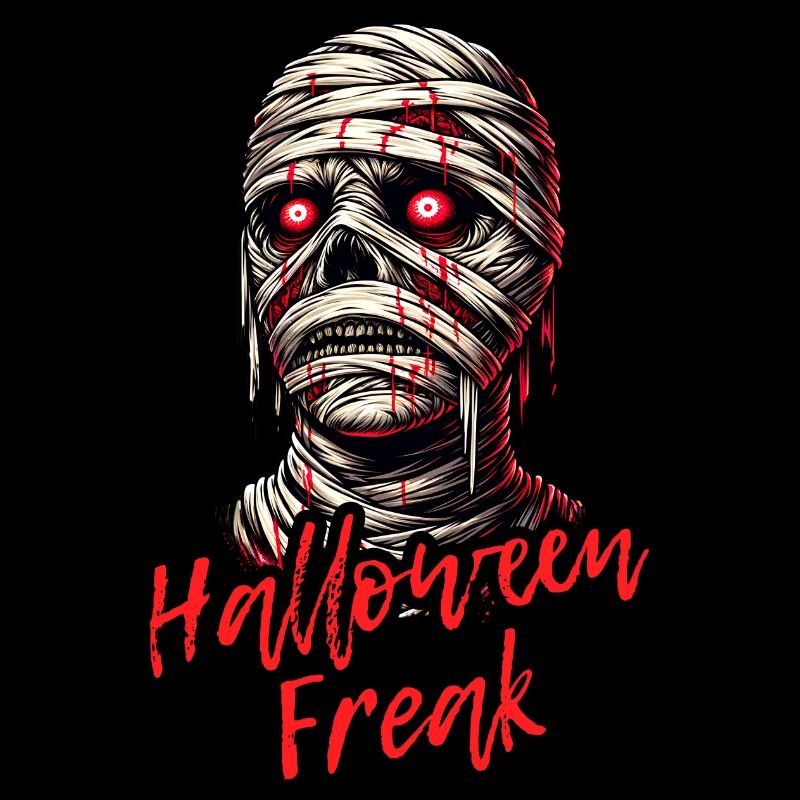 joyeux Halloween Freak Momie Spooky Design