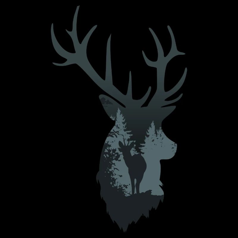 cerf - foret
