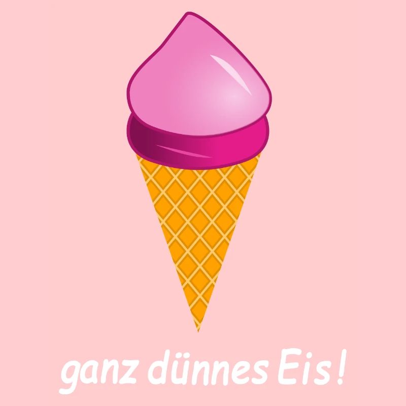 ganz dünnes Eis Eiscreme