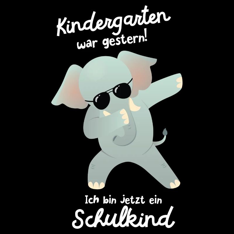 Einschulung - Dabbing Elefant Dab - Schulkind