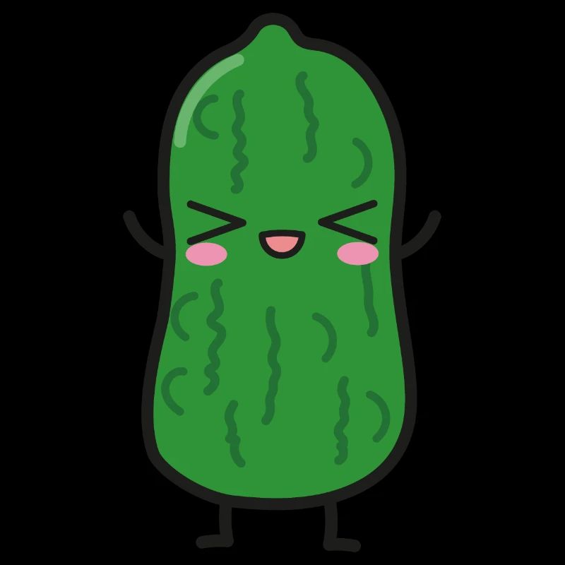 Cornichons acides Drôles de Kawaii
