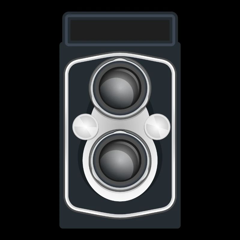 Caméra reflex à double objectif propre