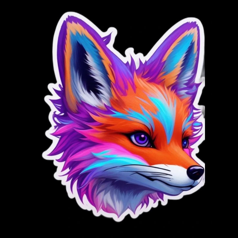 cute fox head 2