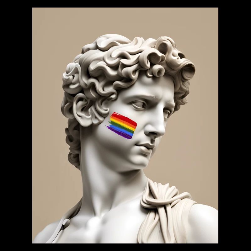 Subtiler Stolz Michelangelo David Kunst + Liebe ist Liebe