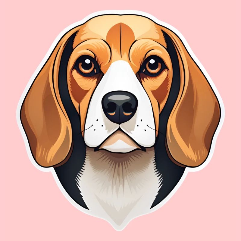 Beagle Illustration Portrait