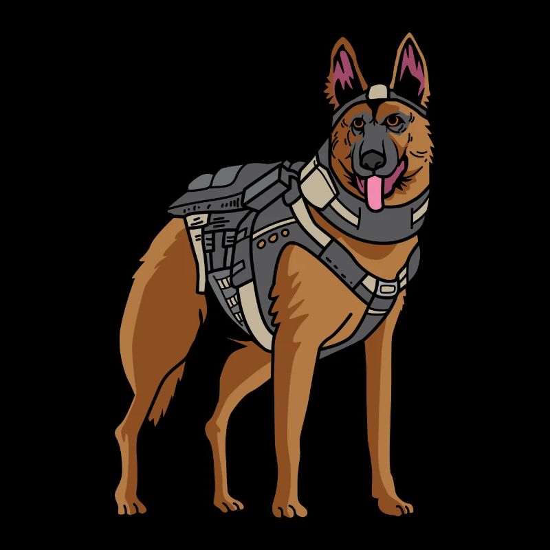 Polizeihund Polizist oder Polizist Gift