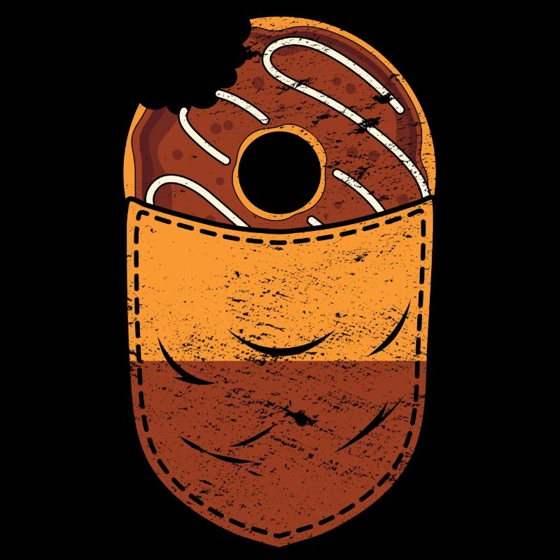 Süßigkeiten Snack Geschenk Brusttasche Donuts
