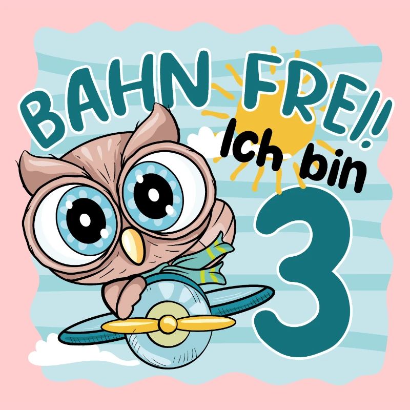 3.GEBURTSTAG KINDER EULE KINDERGEBURTSTAG