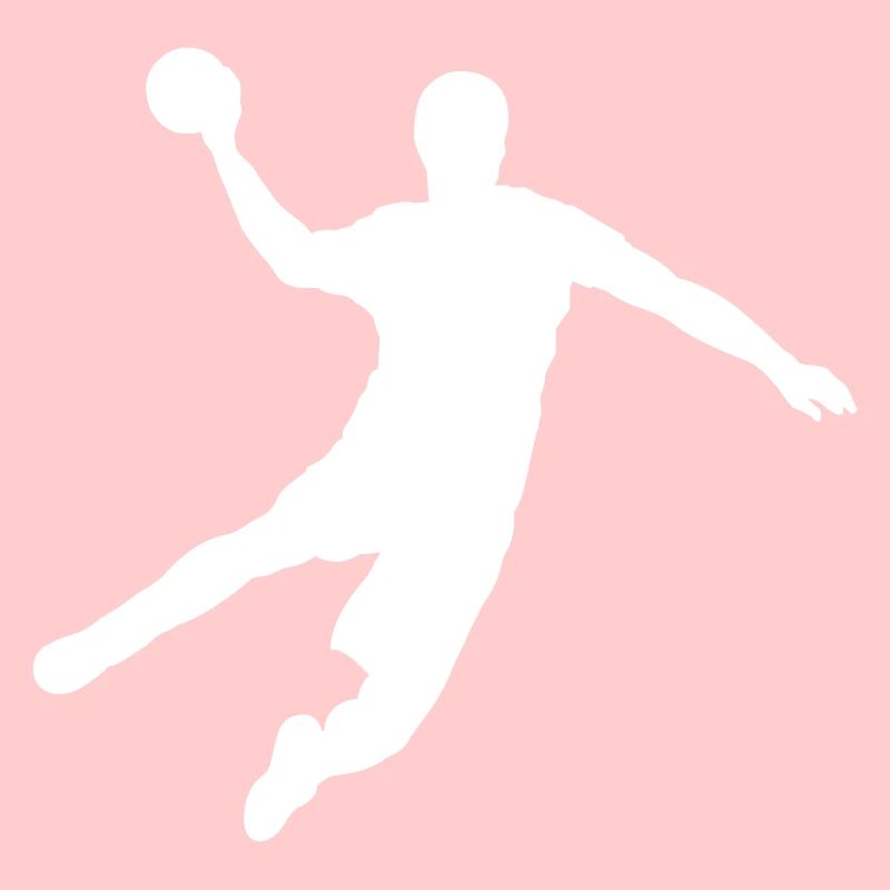 Handball players scoring