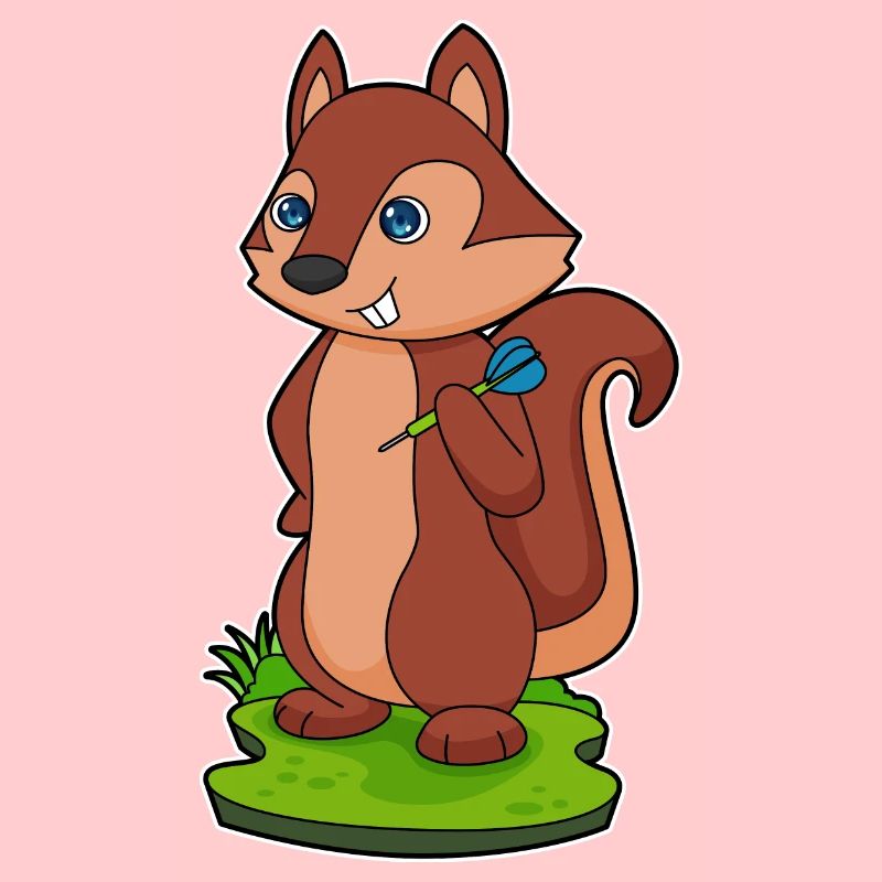 Eichhörnchen Dart Dartpfeil