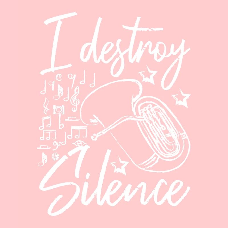 I destroy silence Tuba player