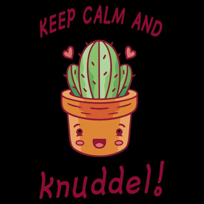 Kaktus Humor Keep Calm And Knuddel Geschenkidee