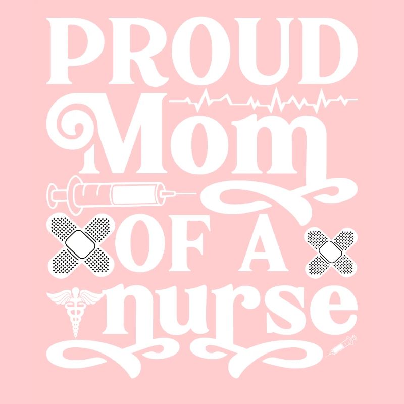 Stolze Mutter einer Krankenschwester