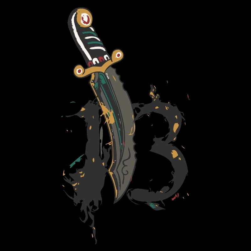 Dolch Nummer 13 Dolchmesser der alten Schule