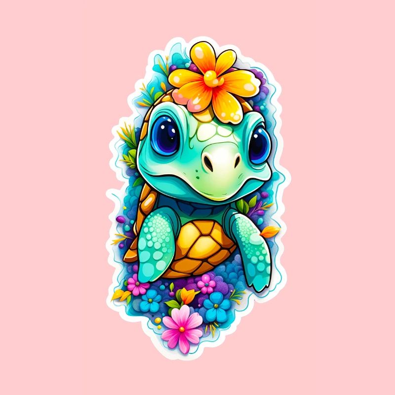 Süße kleine Kinder Schildkröte