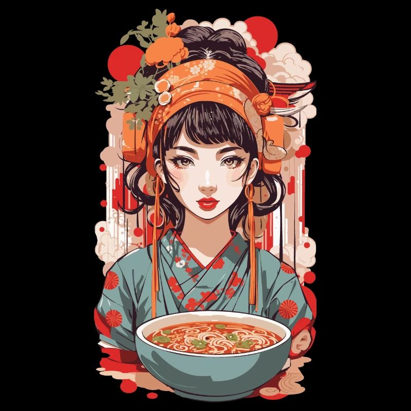 Ramen Retro Popart Japan Ästhetik Design