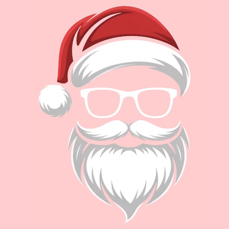 Santa mit Bart & Brille – Retro Weihnacht