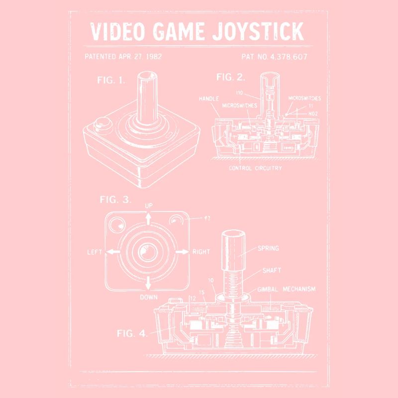 Plan rétro du joystick