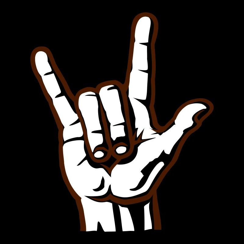 Devil Rock Hand - Pommesgabel (short) 2c