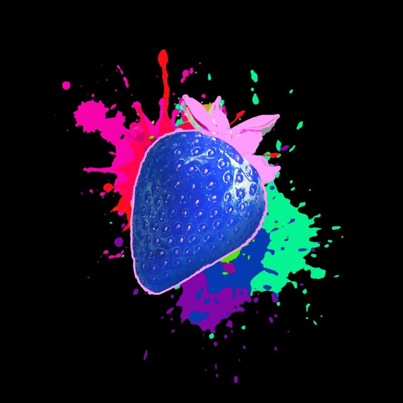 pop-art,erdbeere,farbklecks, splash